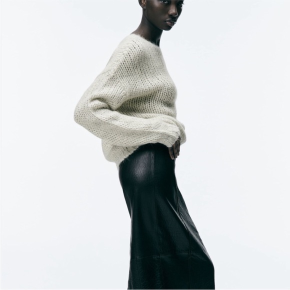 Zara Wool & Alpaca Blend Knit Sweater - Picture 3 of 8